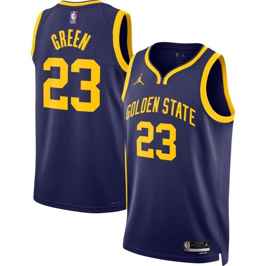 Draymond Green Golden State Warriors Jordan Brand 2022/23 Statement Edition Swingman Jersey – Navy